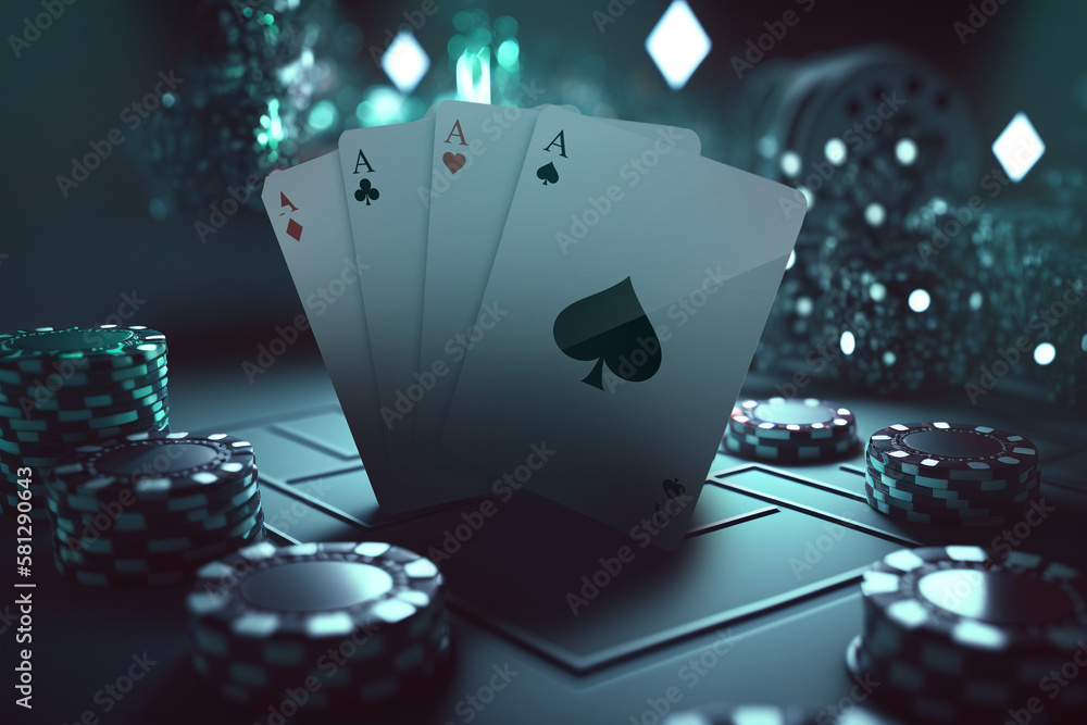 Premium Vector  Casino online game with creative playing card