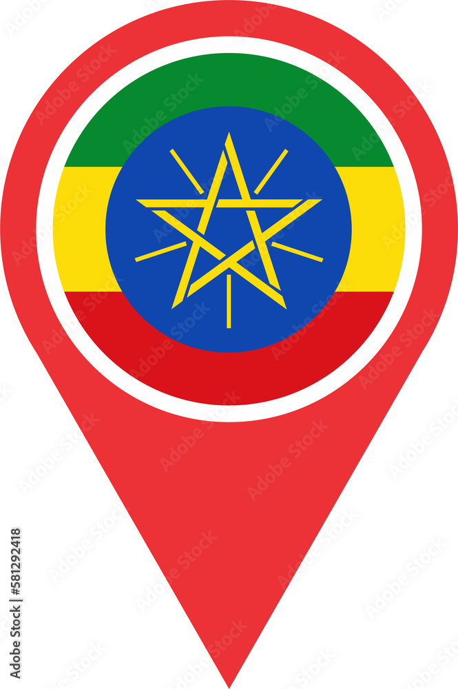 Ethiopia flag pin map 2023031322 Ethiopia flag pin map 2023031322