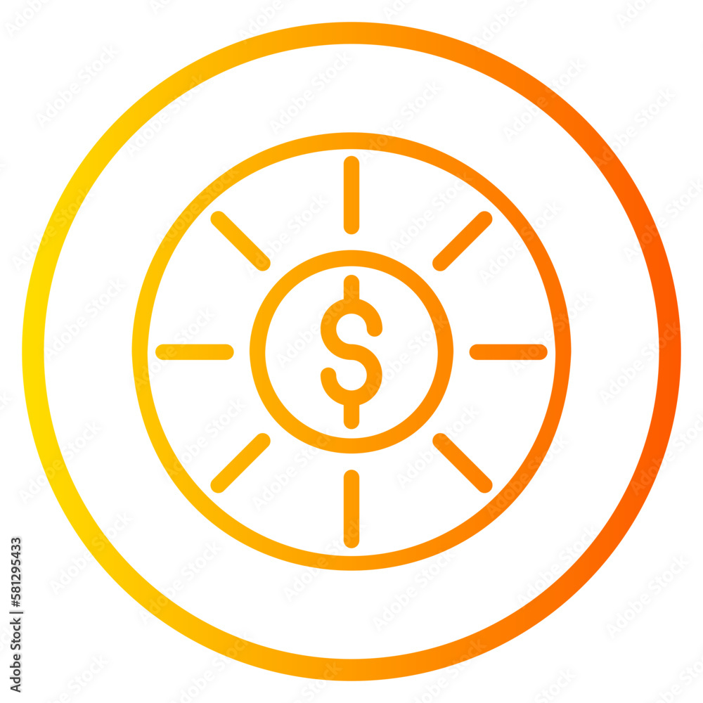 coin gradient icon coin gradient icon