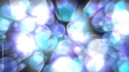 Glow blur blue particle sphere. Romantic, celebration, festival background. 2D layout illustration