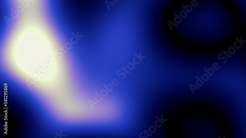 Soft glow in dark blue background. 2D layout illustration