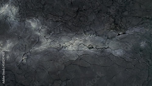 Dry lava flow from above