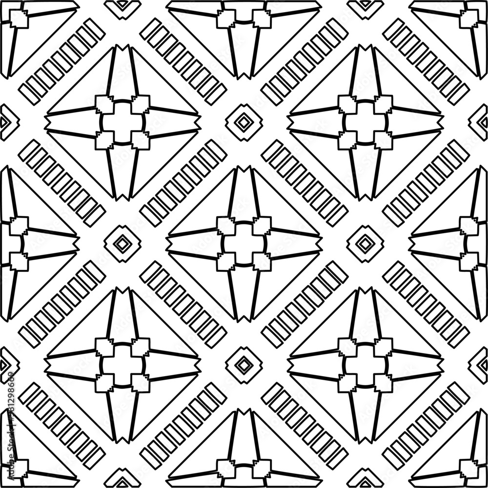 Stylish texture with figures from lines.Abstract geometric black and white pattern for web page, textures, card, poster, fabric, textile. Monochrome graphic repeating design. Stylish texture with figures from lines.Abstract geometric black and white pattern for web page, textures, card, poster, fabric, textile. Monochrome graphic repeating design.