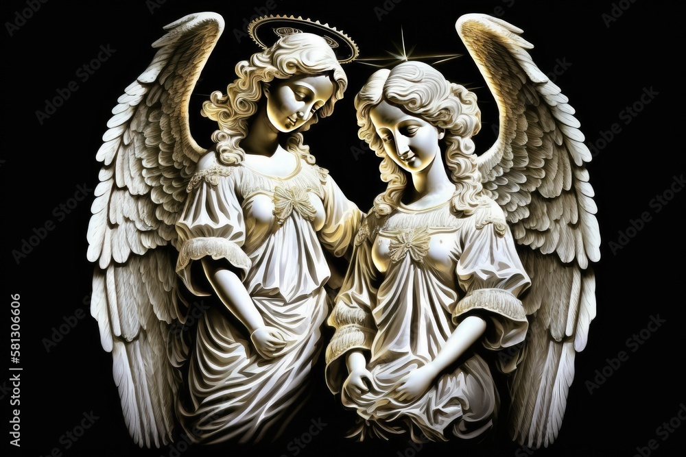 Fototapeta premium angel with wings