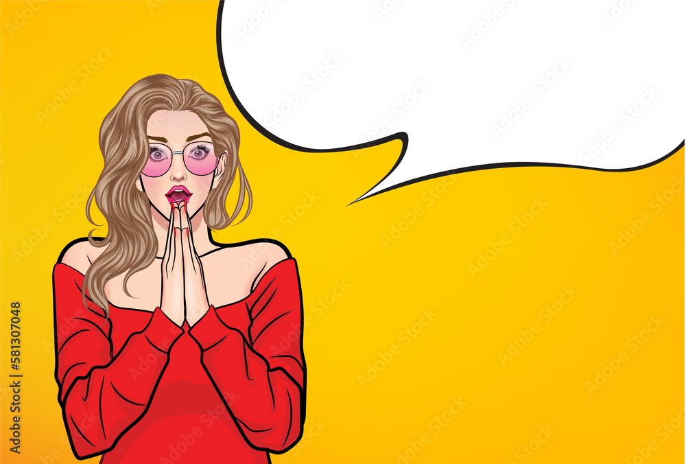 Pop art girl showing something in glasses
Club party invitation or birthday card design with sexy beautiful girl. Advertising poster, speech bubble and raised hand pointing at smiling woman. Pop art girl showing something in glasses
Club party invitation or birthday card design with sexy beautiful girl. Advertising poster, speech bubble and raised hand pointing at smiling woman.