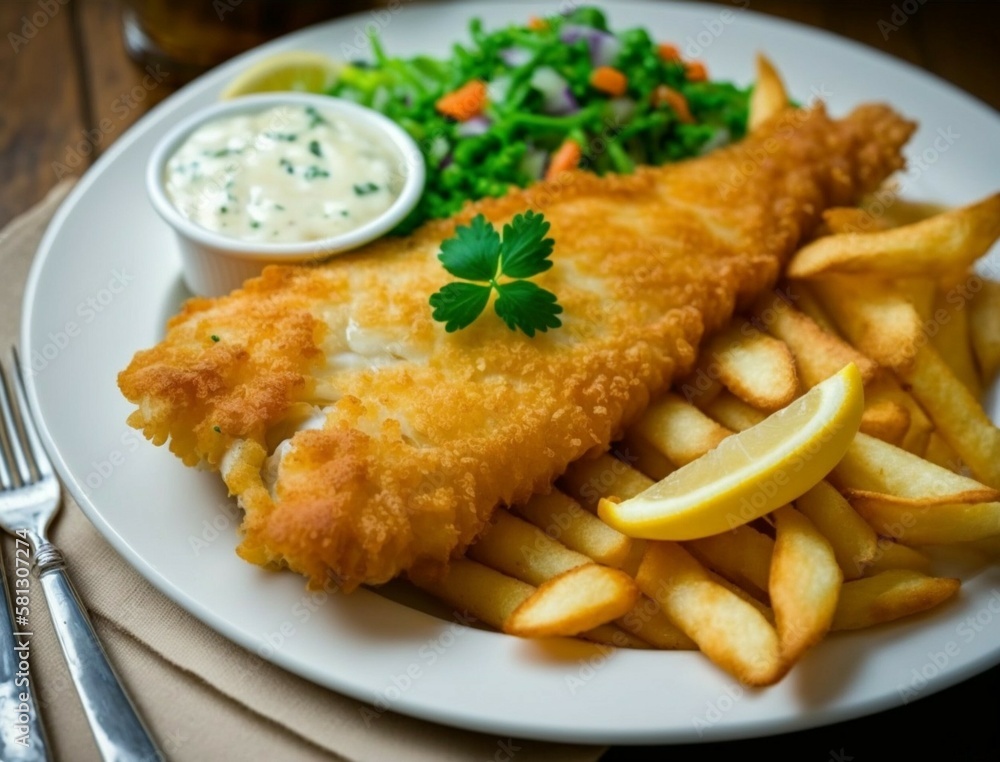 fish fillet with french fries fish fillet with french fries