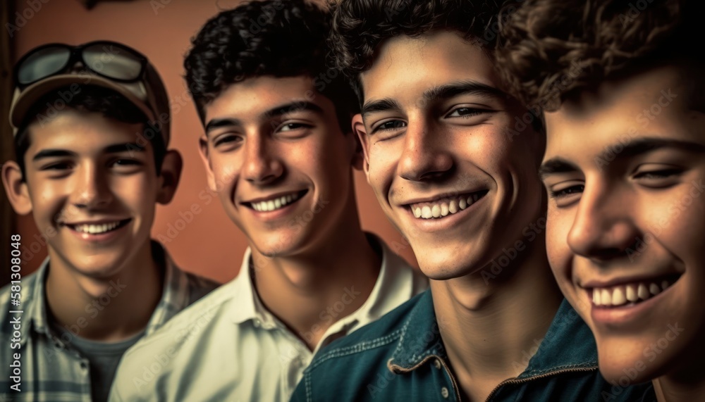 Group of Diverse and Empowered Hispanic Youth Male High School Students Working Together in History Club : Power of Collaboration in Clubs, Sports Teams (generative AI) Group of Diverse and Empowered Hispanic Youth Male High School Students Working Together in History Club : Power of Collaboration in Clubs, Sports Teams (generative AI)