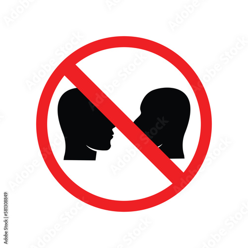 icon prohibited noisy and talking