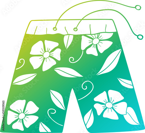 Summer swimming trunks illustration, icon, element for decoration.