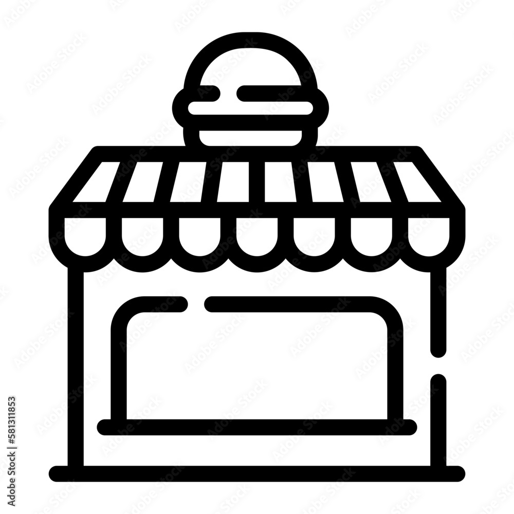 burger bar line icon burger bar line icon