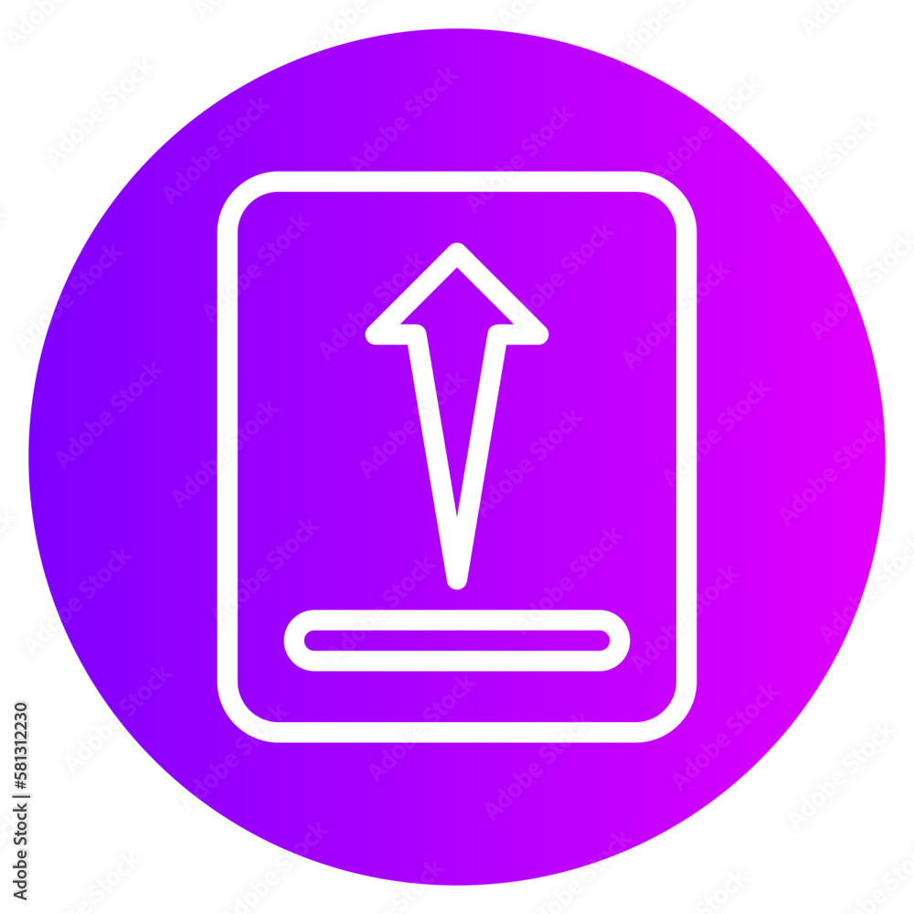 upwards gradient icon upwards gradient icon