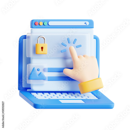 Wallpaper Mural 3d call to action icon Torontodigital.ca