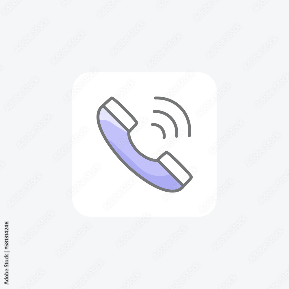 Call, telephone fully editable vector fill icon
Call, telephone fully editable vector fill icon