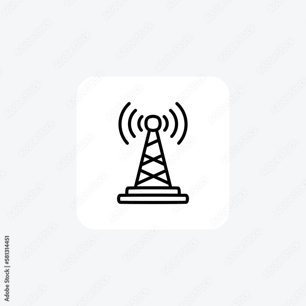 Signal, hotspot fully editable vector fill icon
Signal, hotspot fully editable vector fill icon