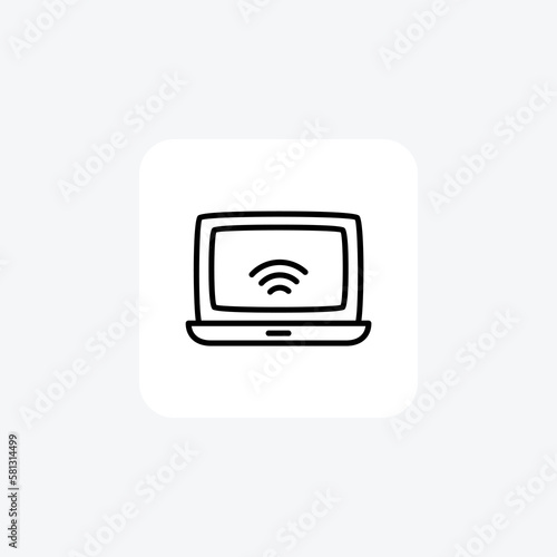 Internet, network, fully editable vector fill icon

