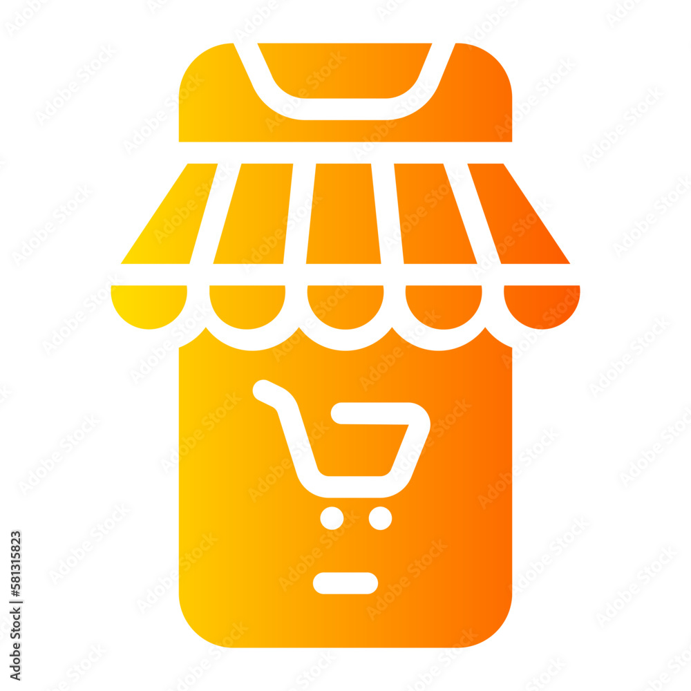 mobile store gradient icon mobile store gradient icon