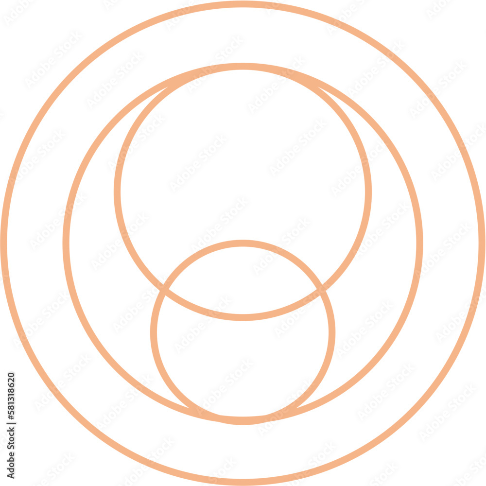 Circle Logo Outline Vector Design Circle Logo Outline Vector Design