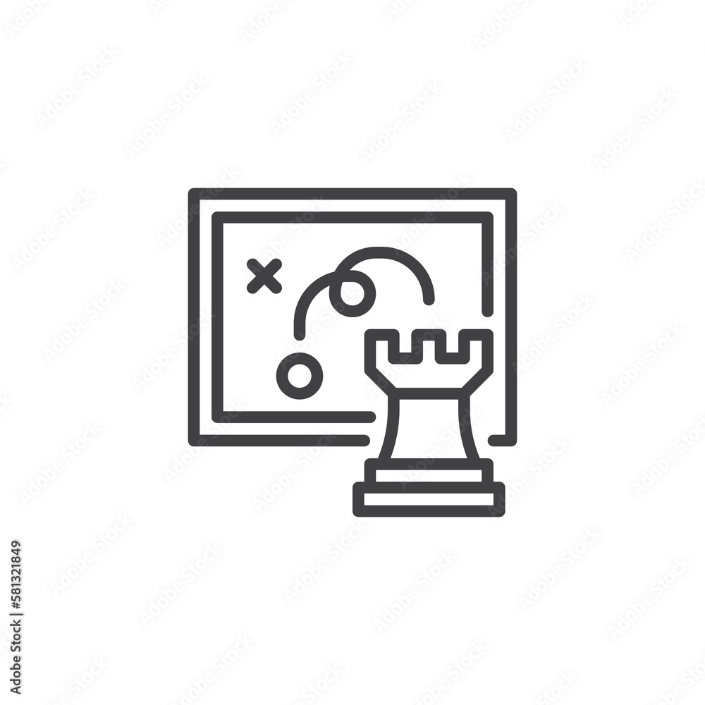 Business strategy line icon Business strategy line icon