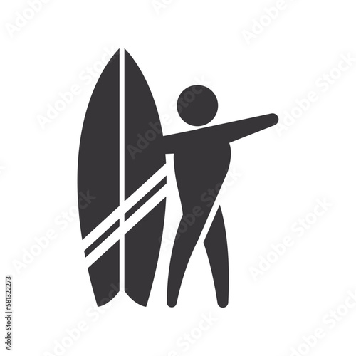 surfer man icon