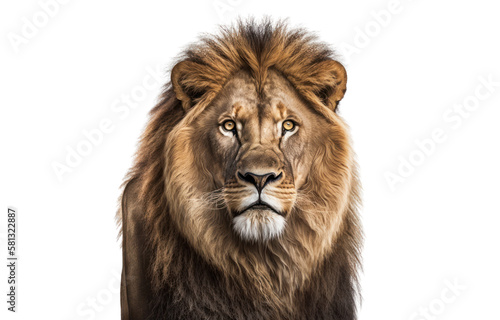 Lion isolated on white, transparent background, PNG, generative ai © Rawf8