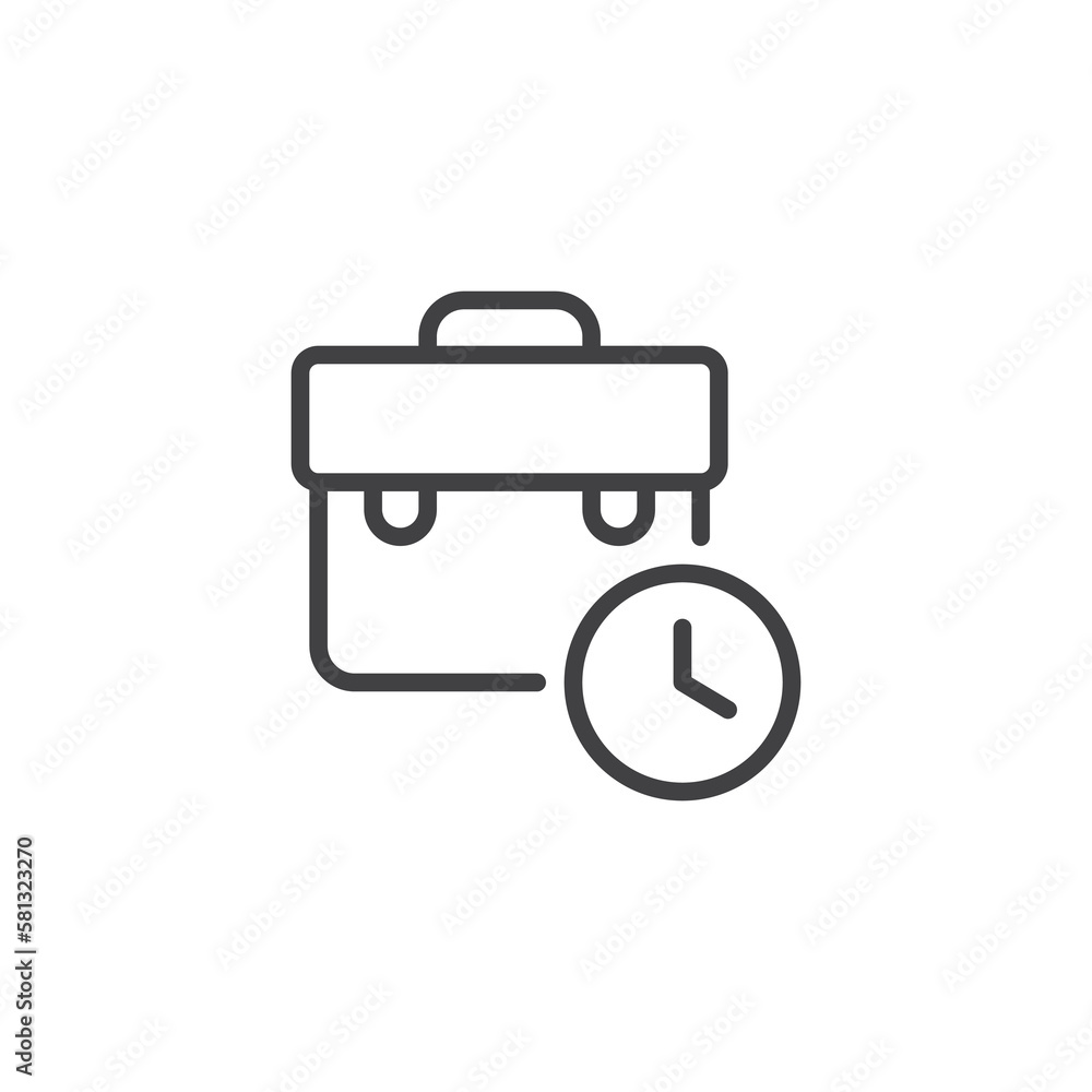 Time management line icon Time management line icon