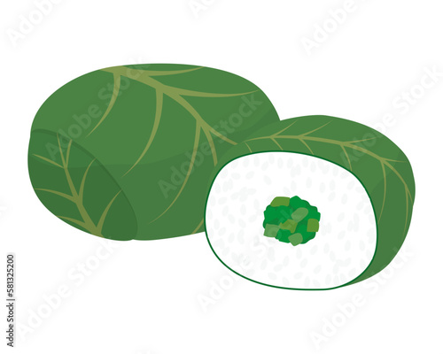 めはり寿司のイラスト