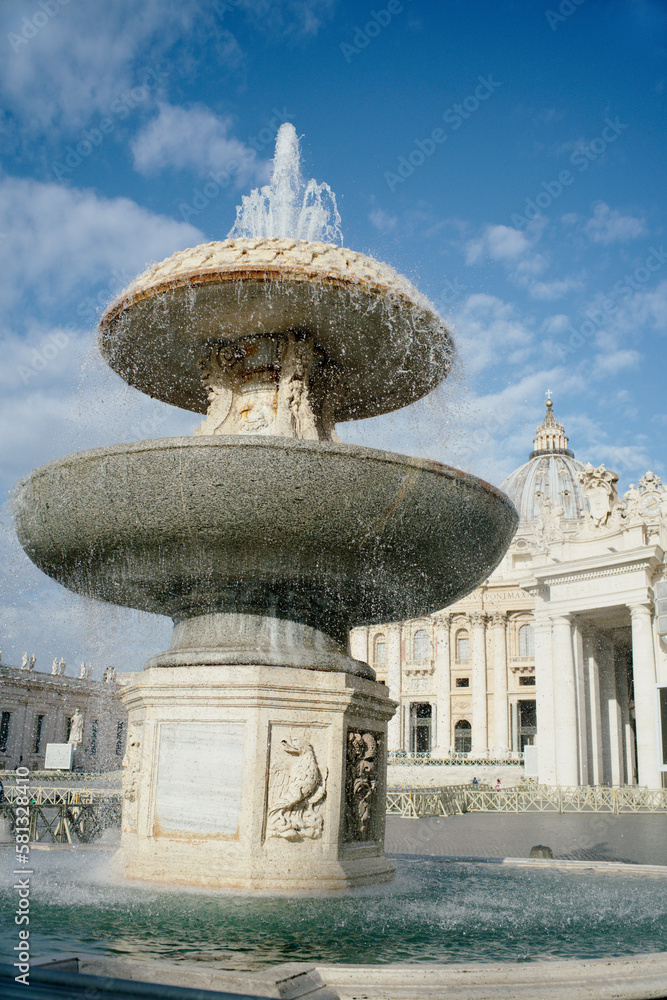 fountain in the center rome