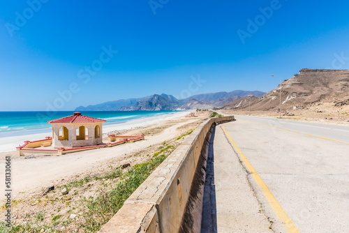 road to the Blowholes at Al Mughsail Salalah  Sultanate of Oman