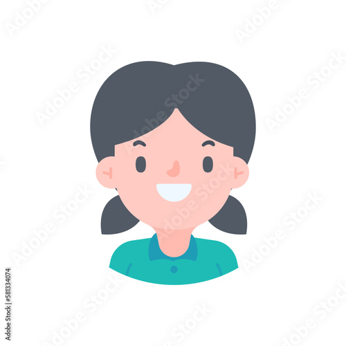 Avatar with a young face pictures of men and women of various nationalities