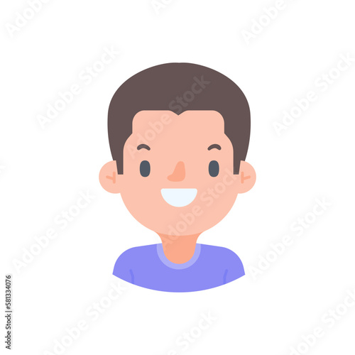Avatar with a young face pictures of men and women of various nationalities