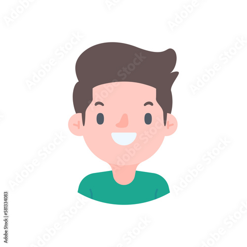 Avatar with a young face pictures of men and women of various nationalities