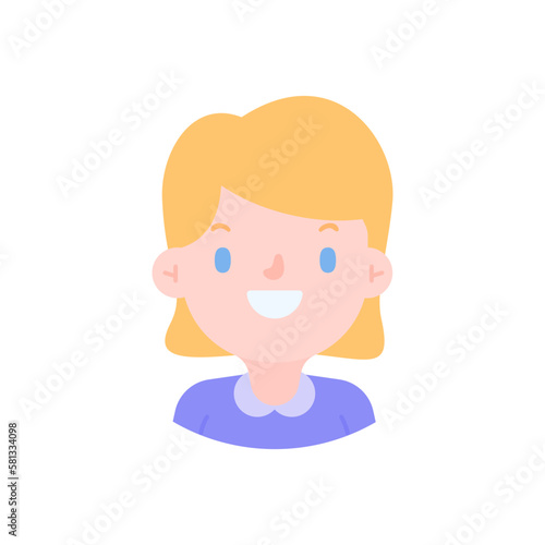 Avatar with a young face pictures of men and women of various nationalities