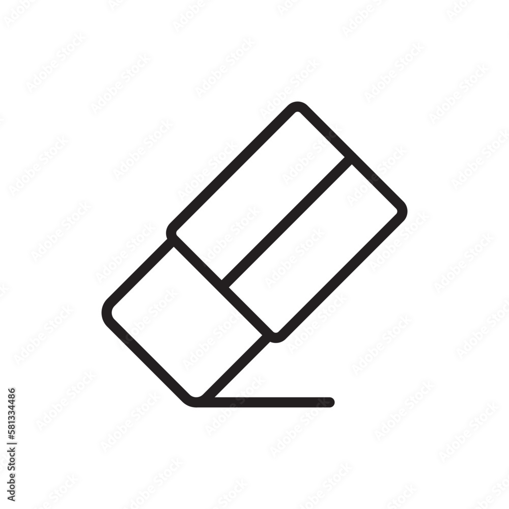 eraser icon design vector template eraser icon design vector template
