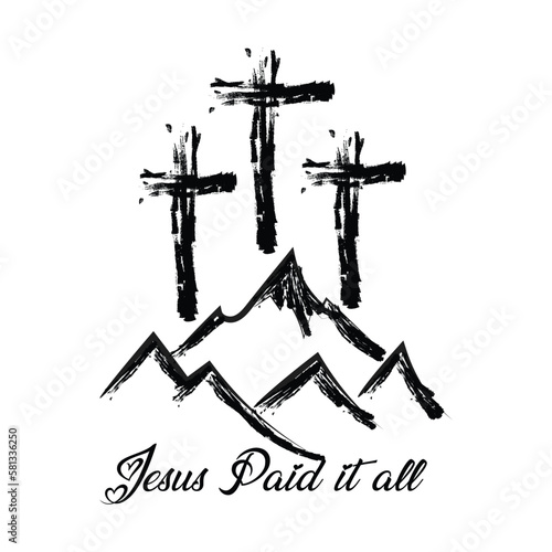 Good Friday. Friday before Easter. Christian faith for print or use as poster, card, flyer or T shirt
