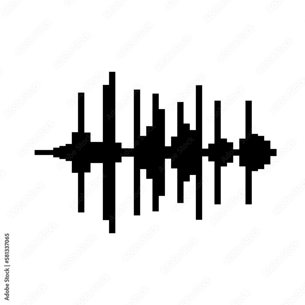 Obraz premium Audio Wave Illustration