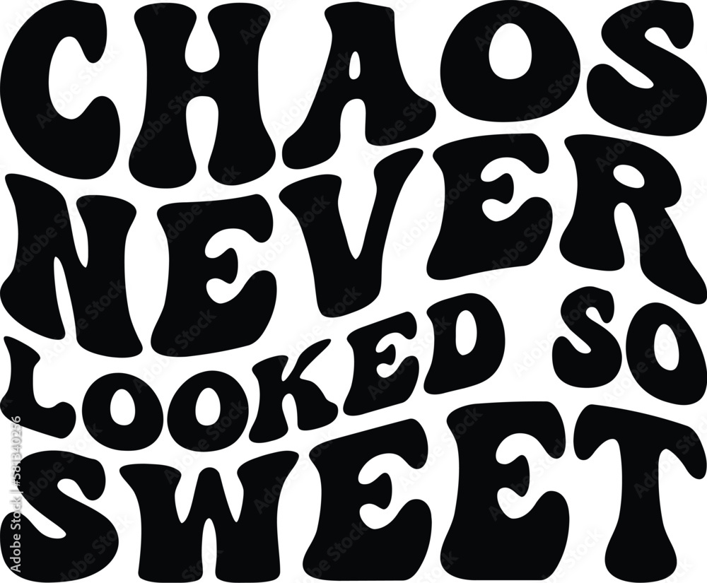 Chaos Never Looked So Sweet Retro SVG