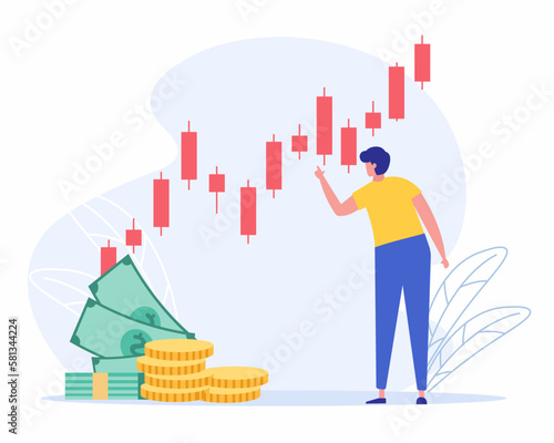 Inflation financial crisis, Recession inflation concept,  financial crisis.