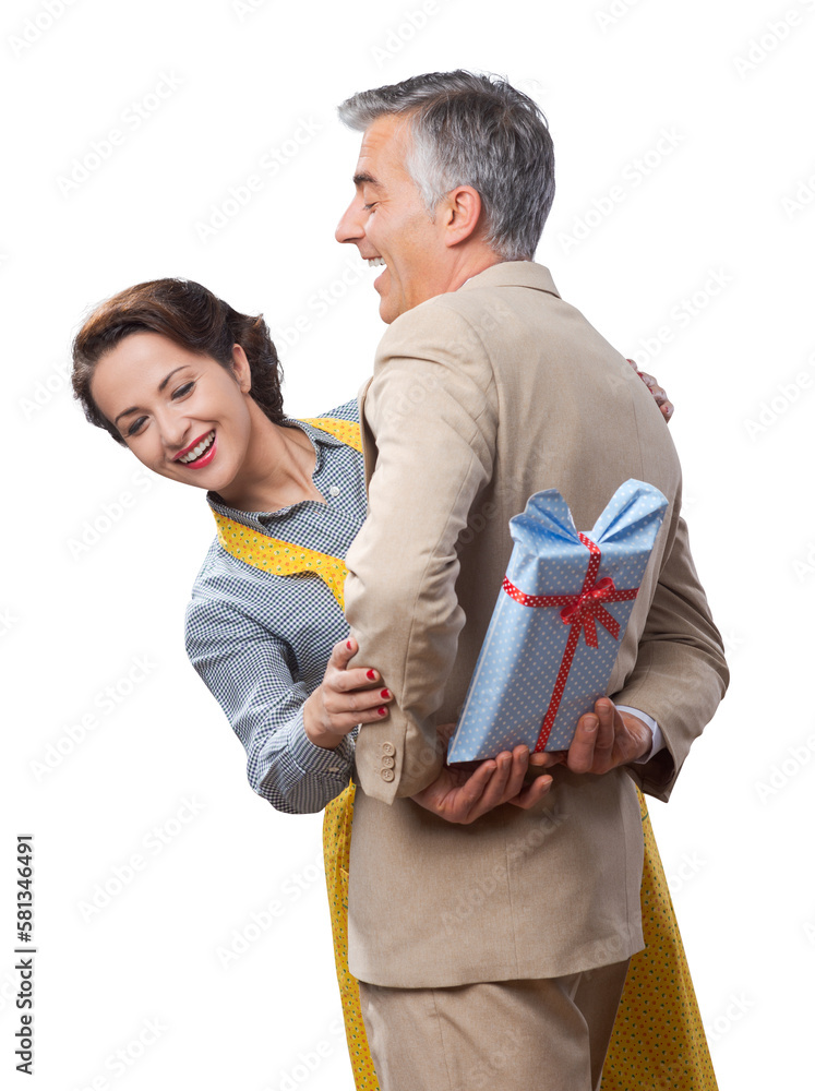 Fototapeta premium A surprise gift for her