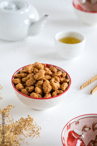 kacang mede telur or chashew nut wrapped in flour and egg.