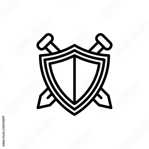 Leinwand Poster Courage icon in vector. illustration