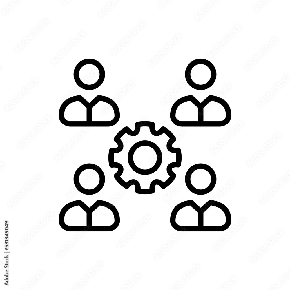 Collaboration icon in vector. illustration Collaboration icon in vector. illustration