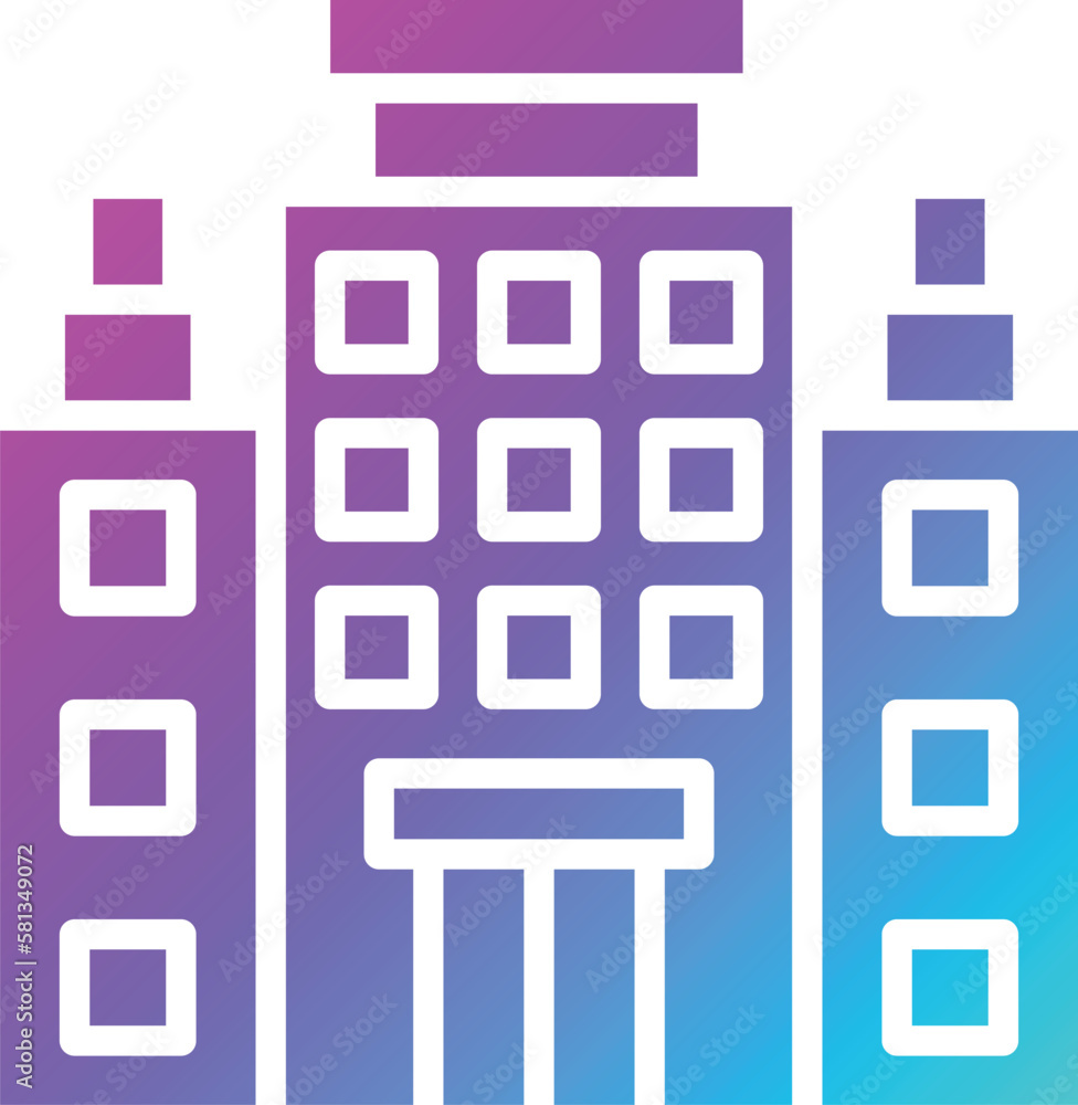 Hotel Vector Icon Design Illustration Hotel Vector Icon Design Illustration