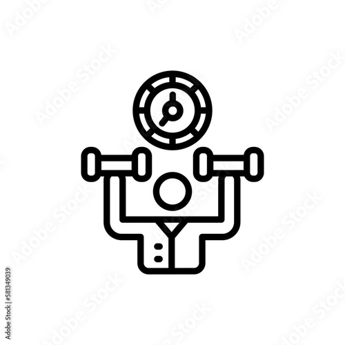 Physical Discipline icon in vector. illustration