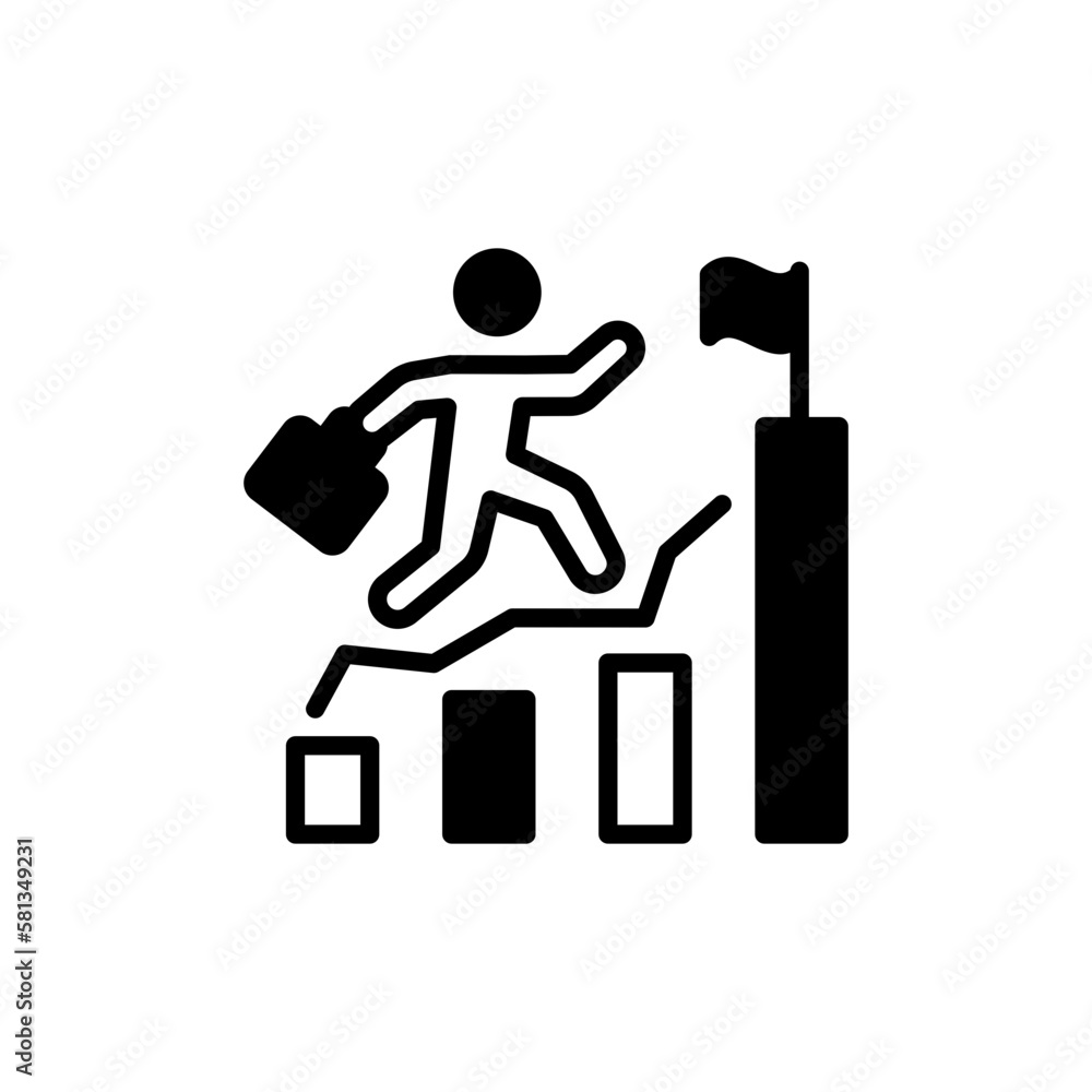 Career Growth icon in vector. illustration Career Growth icon in vector. illustration