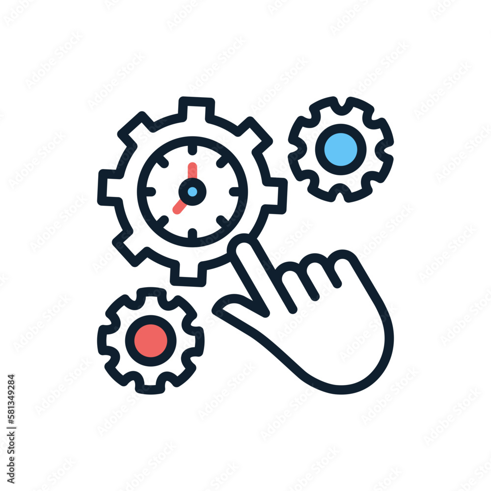 Time Management icon in vector. illustration Time Management icon in vector. illustration