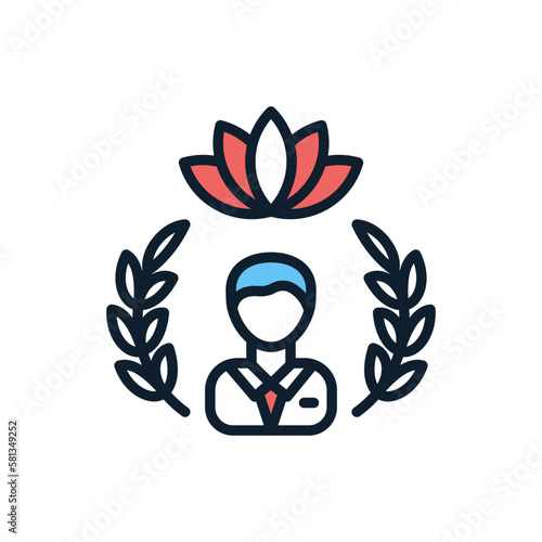 Spirituality icon in vector. illustration