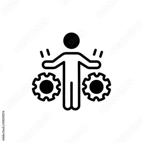 Self Management icon in vector. illustration