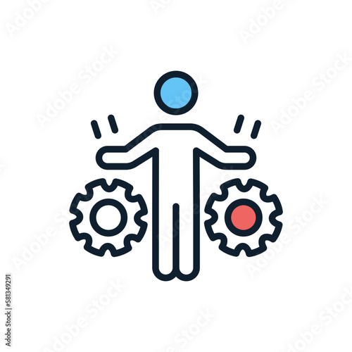 Self Management icon in vector. illustration