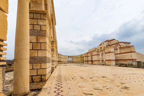 The Great Basilica at the first Bulgarian capital, Pliska photo