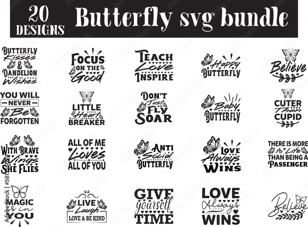 Butterfly svg bundle, Butterfly svg design, svg, t-shirt, svg design, shirt design,  T-shirt, QuotesCricut, SvgSilhouette, Svg, T-shirt, Quote, Cats, Birthday, Shirt, DesignWord, Art, Digital, 